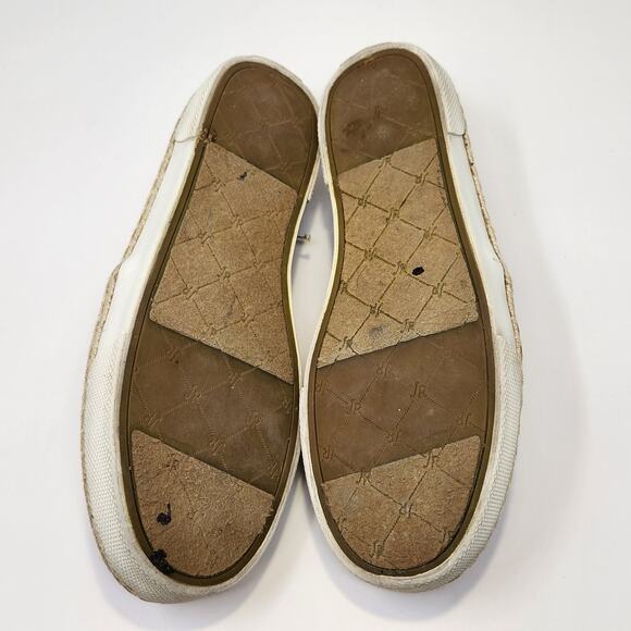Jack Rogers Tucker Slip On Sneaker Loafer Women Size 7.5 M Stripe Jute Casual - Picture 8 of 8